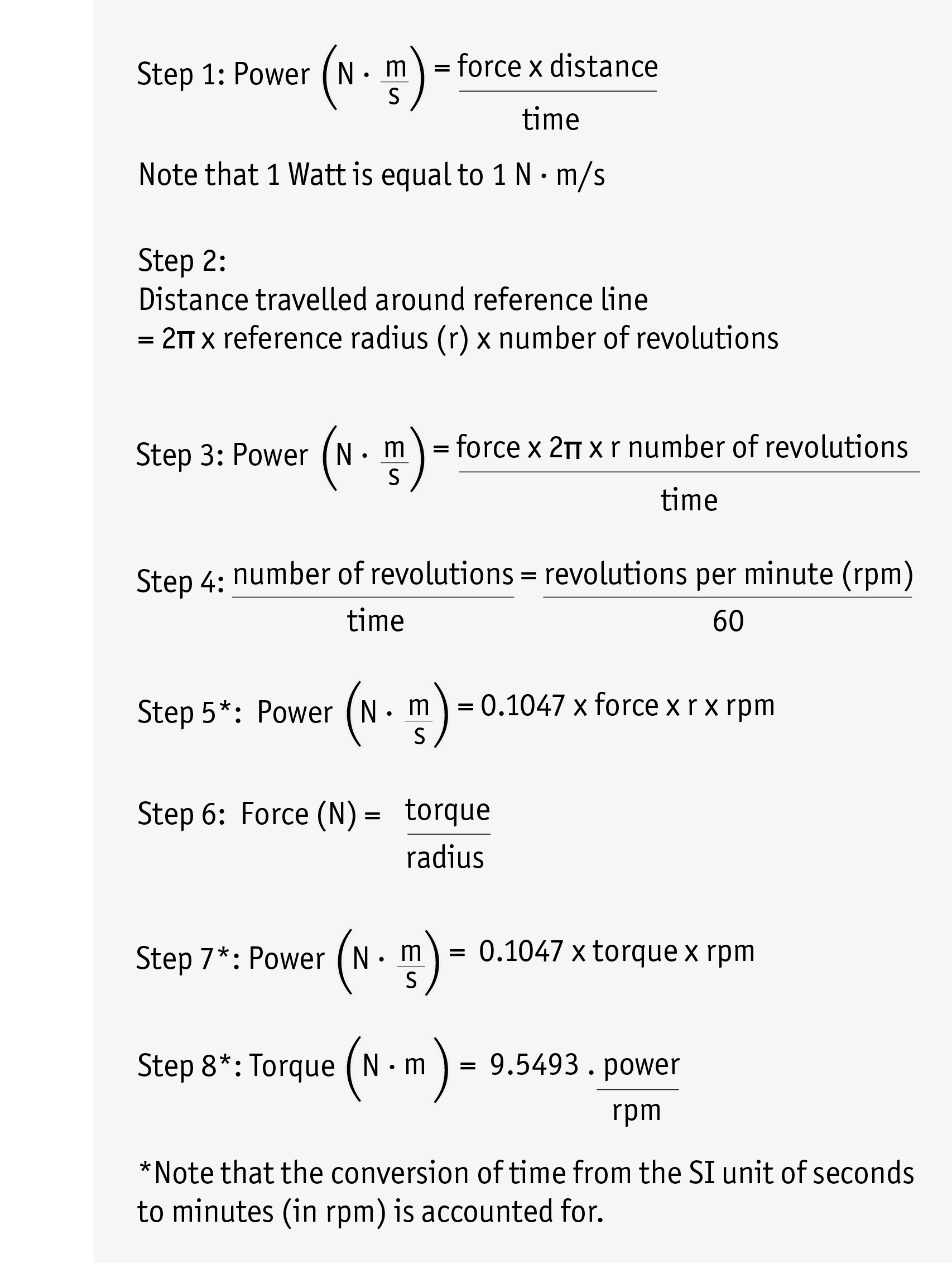 Power and torque calculations for spur gears